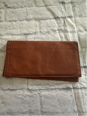 Vintage Birks Brown Leather Bifold Wallet Made for Birks 7" x 3.5"
